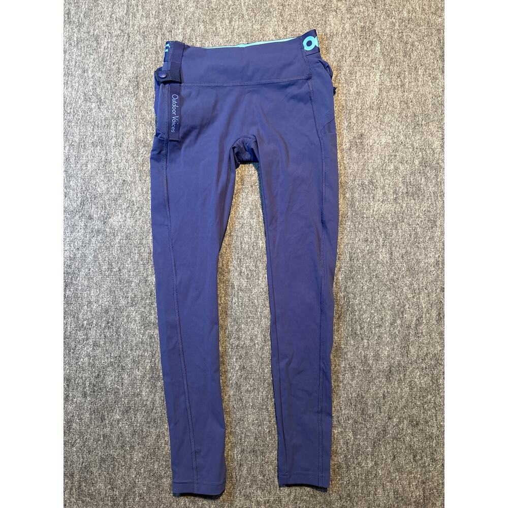Outdoor Voices x Disney Goofy Lime Blue Leggings With Pouch Size‎ Small